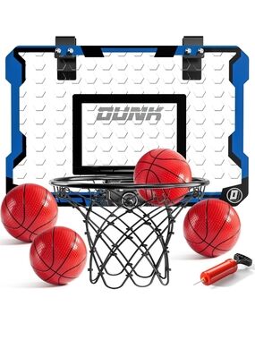Indoor Basketball Hoop for Kids, Over The Door Mini Basketball Hoops